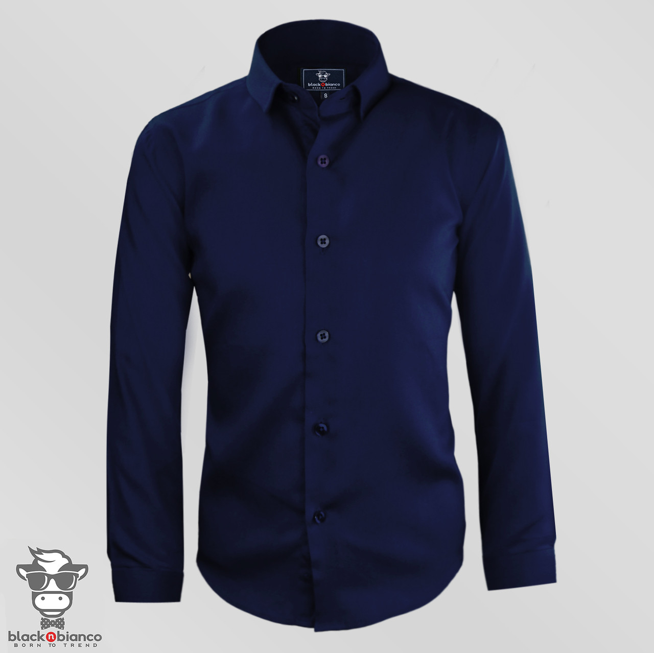 mens navy blue dress shirt